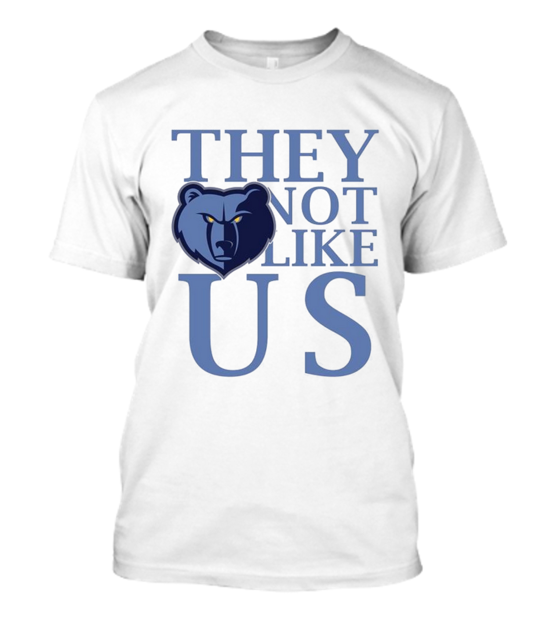 Memphis Grizzlies They Not Like Us Bear Head Emblem T-Shirt
