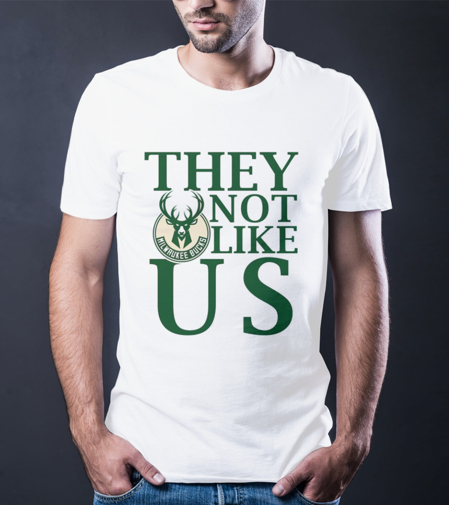 Milwaukee Bucks They Not Like Us Basketball Team Slogan T-Shirt