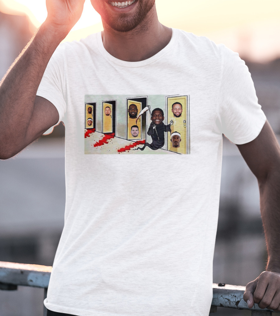 Minnesota Timberwolves Anthony Edwards Meme NBA Stars Grim Reaper Parody T-Shirt