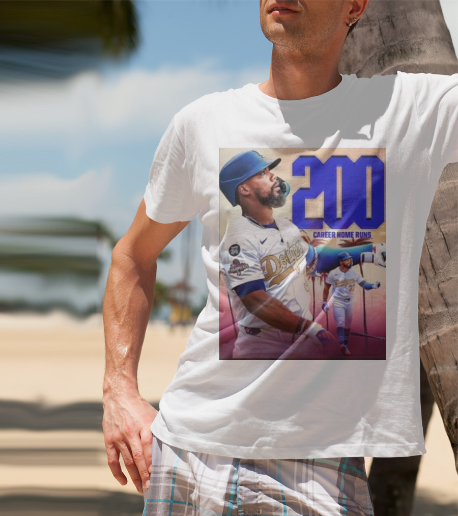 Los Angeles Dodgers Teoscar Hernandez 200 Career Home Runs Celebration T-Shirt