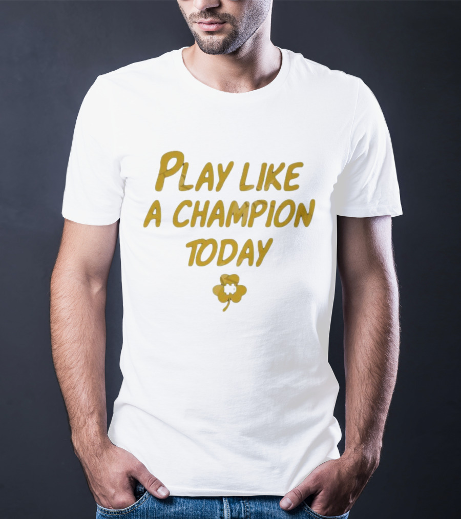 Play Like A Champion Today NCAA Notre Dame Fighting Irish T-Shirt