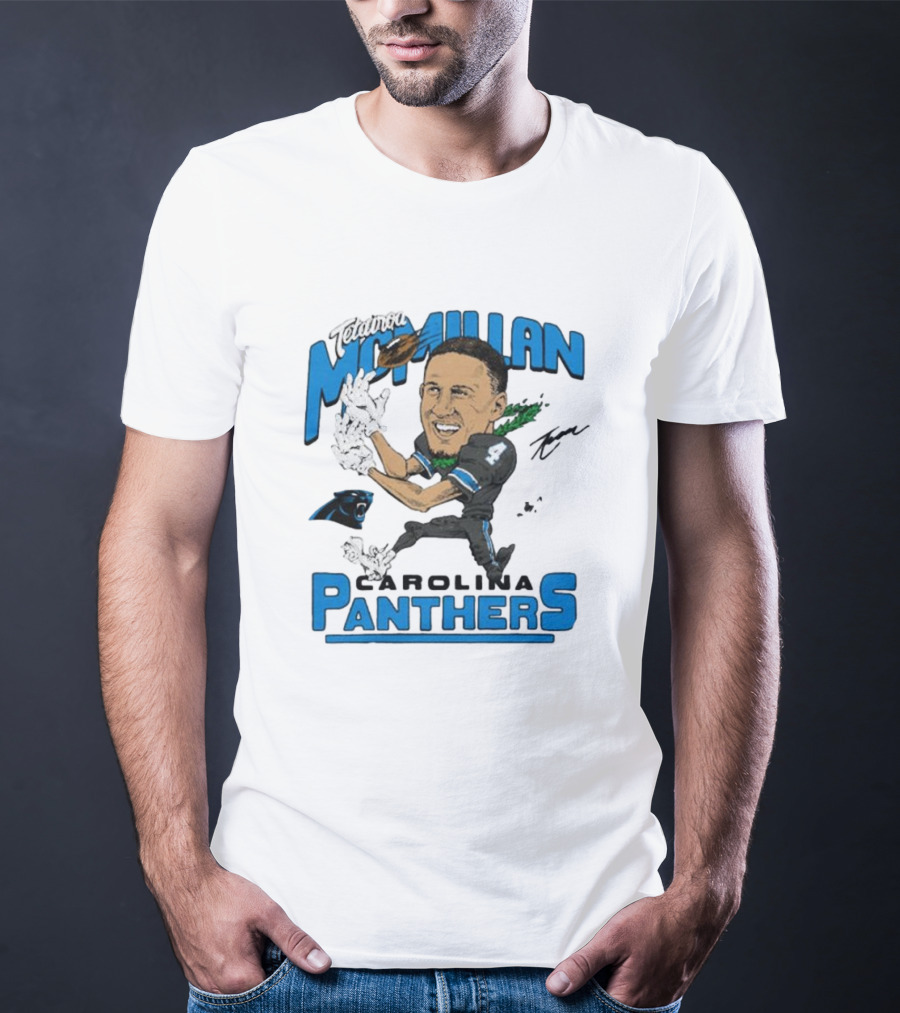 Tetairoa McMillan Carolina Panthers Signature T-Shirt
