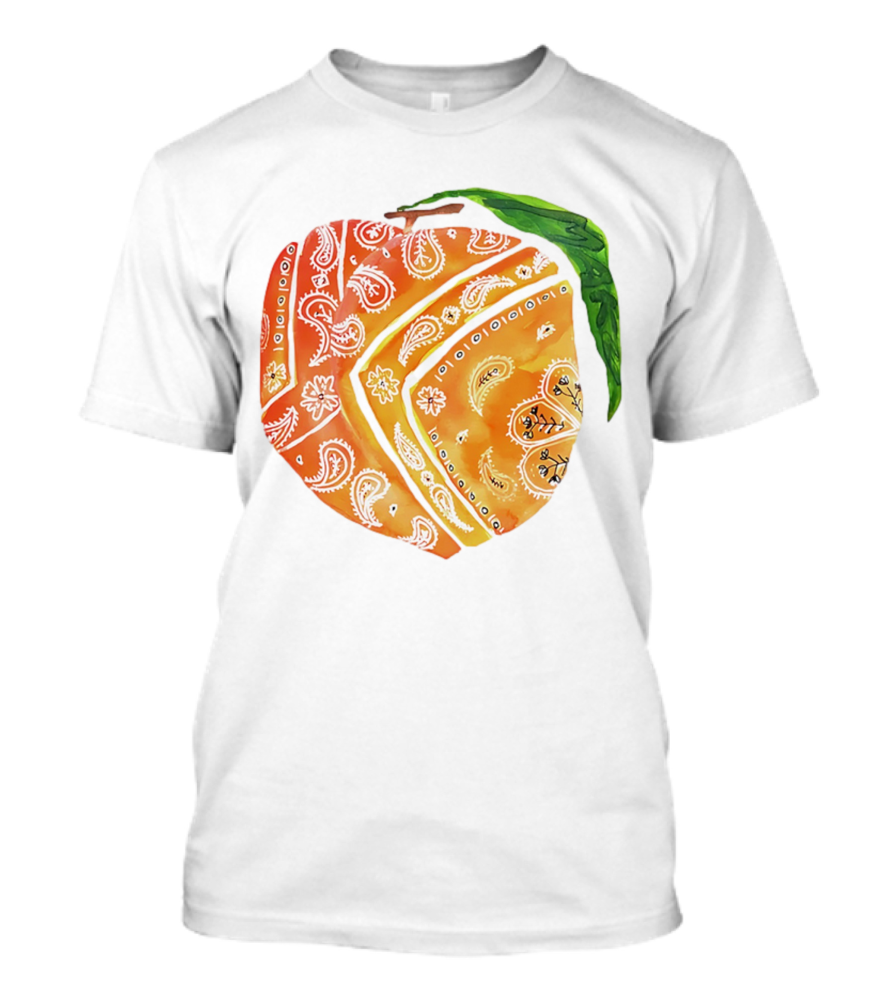 Peach Paisley Pattern Please T-Shirt