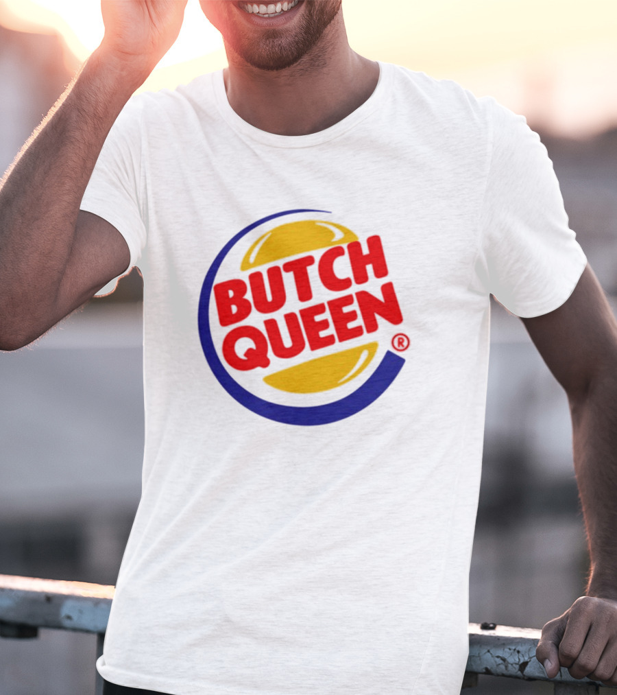 Rickhoeins Butch Queen Retro Fast Food Logo Style T-Shirt