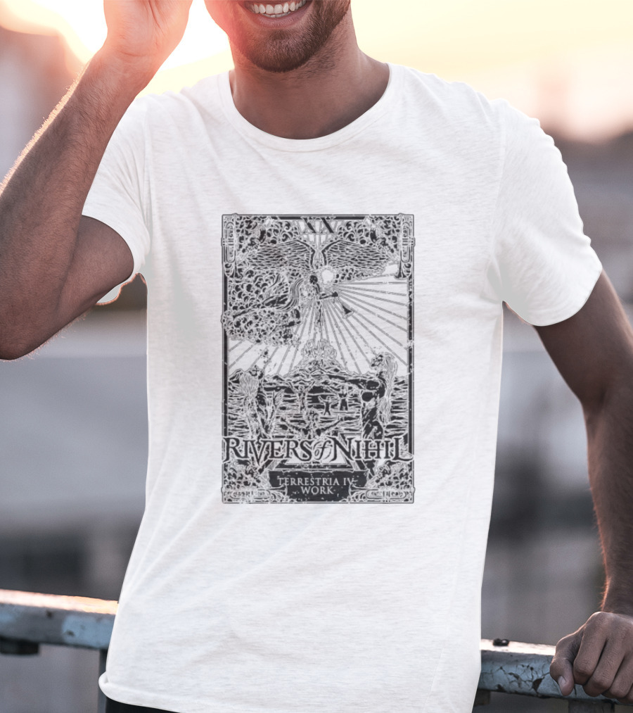 Rivers Of Nihil Terrestria IV Work Celestial Figure And Cosmic Imagery T-Shirt