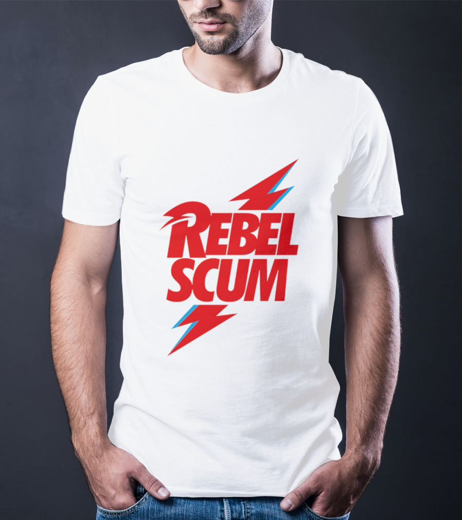 Rebel Scum Red Bold Lightning Letters T-Shirt