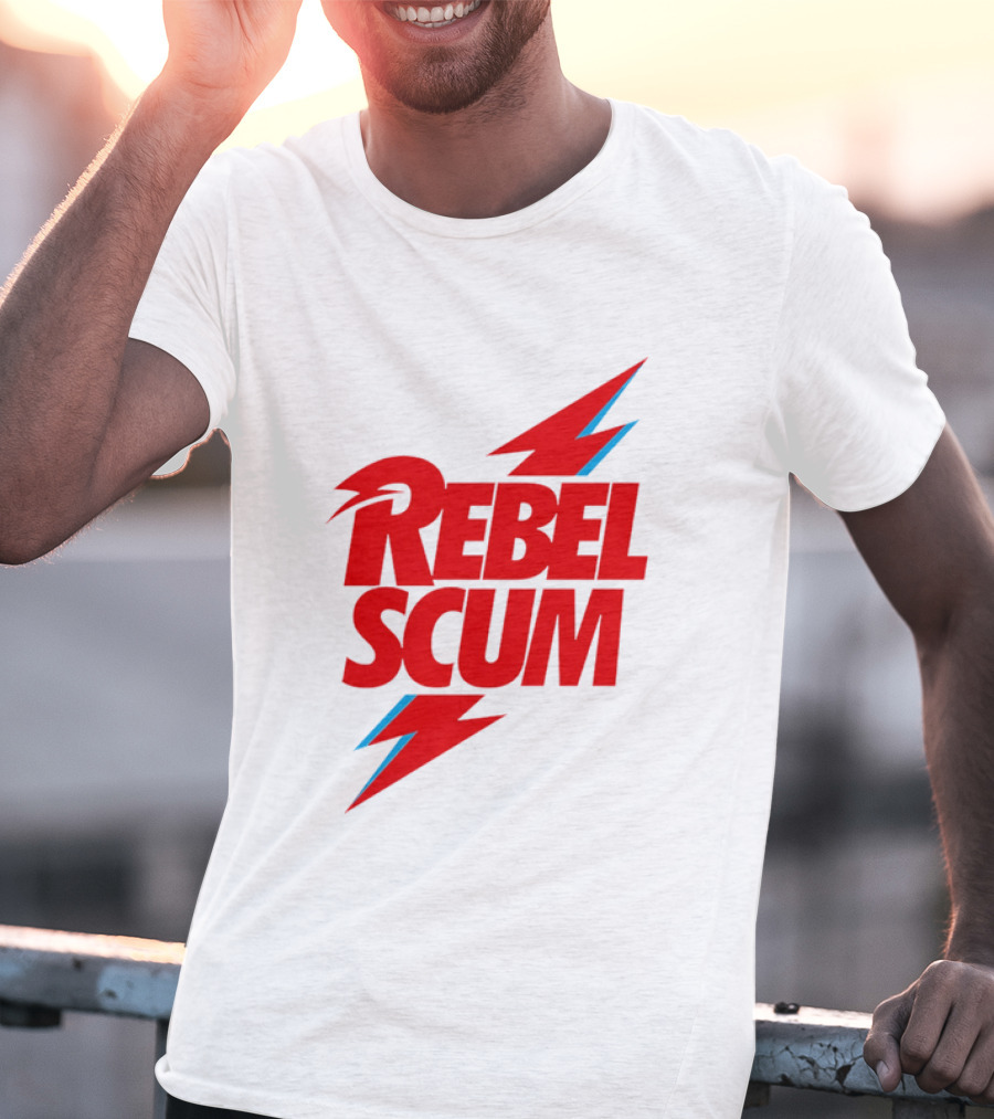 Rebel Scum Red Bold Lightning Letters T-Shirt