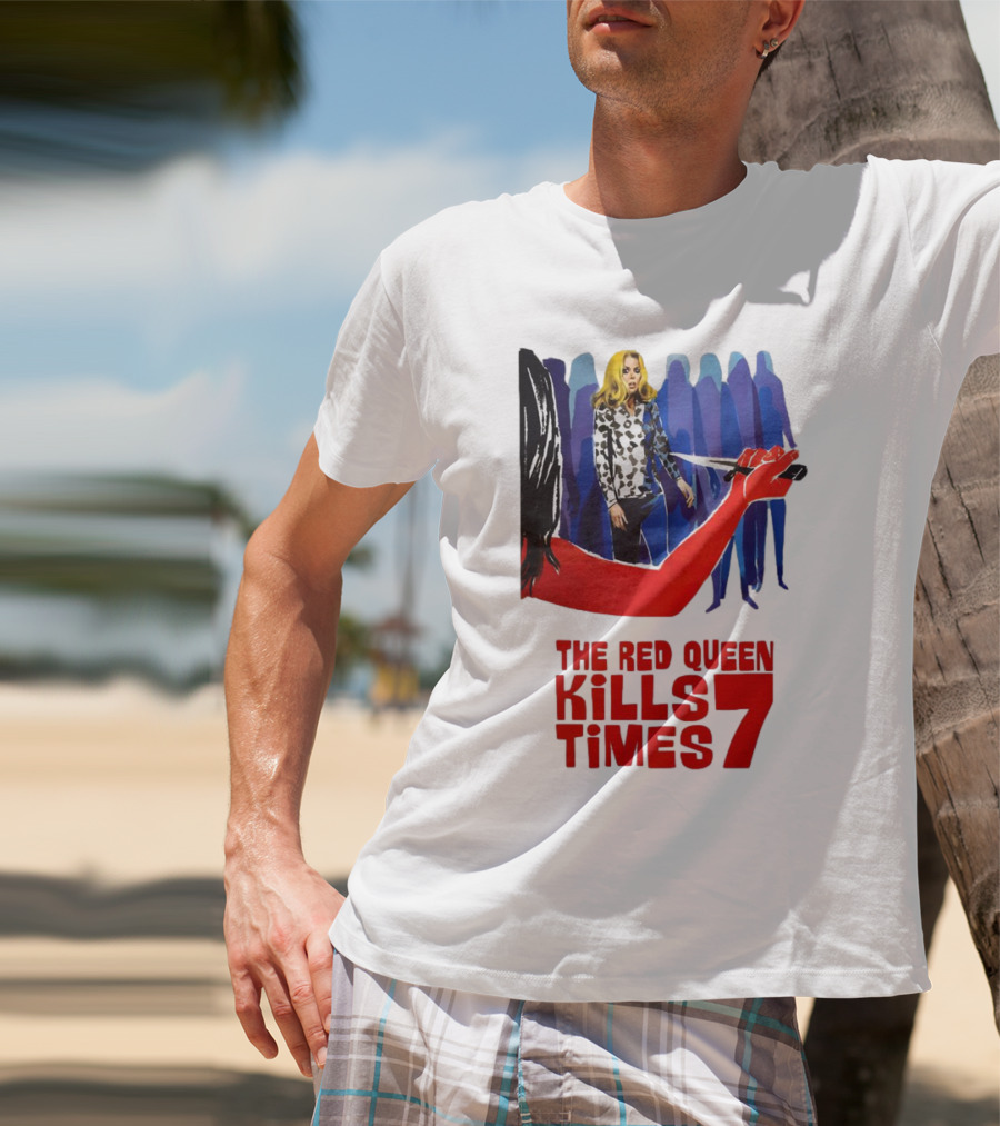 The Red Queen Kills Seven Times Red Arm Woman And Figures T-Shirt