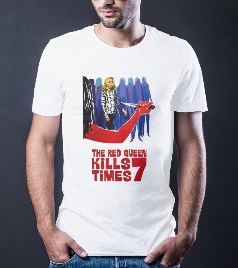 The Red Queen Kills Seven Times Red Arm Woman And Figures T-Shirt