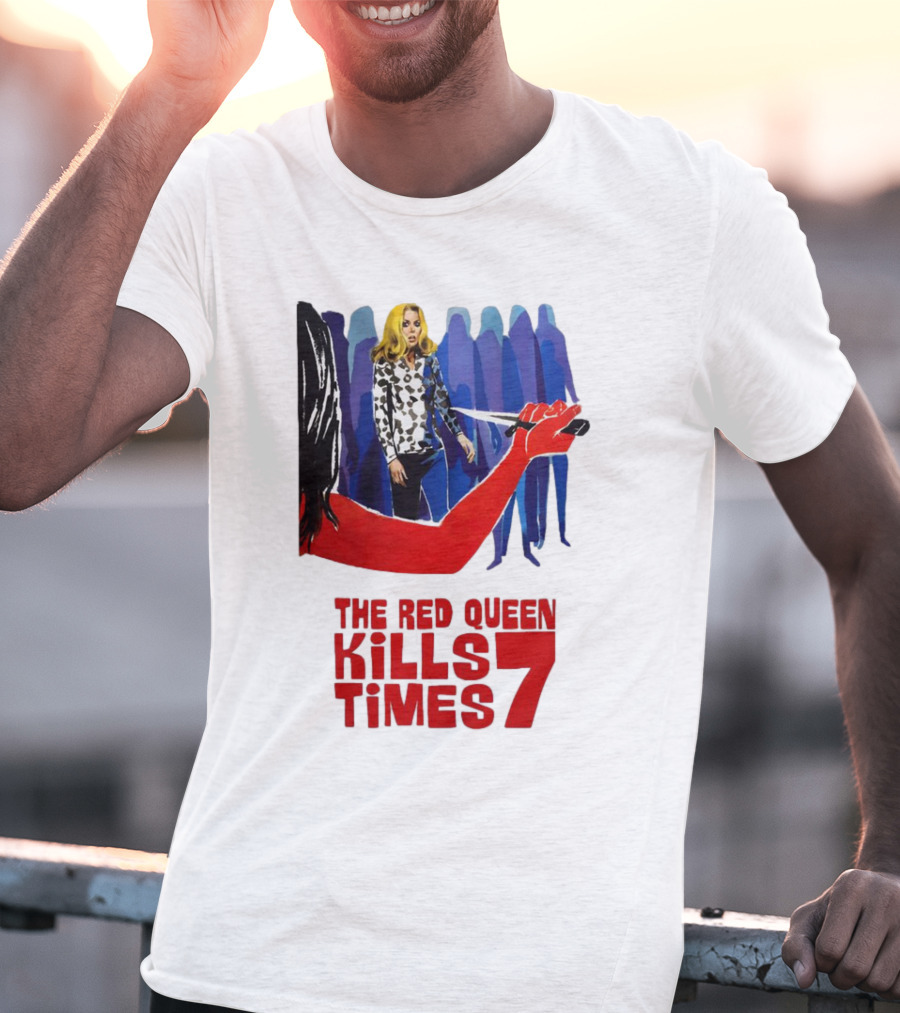 The Red Queen Kills Seven Times Red Arm Woman And Figures T-Shirt