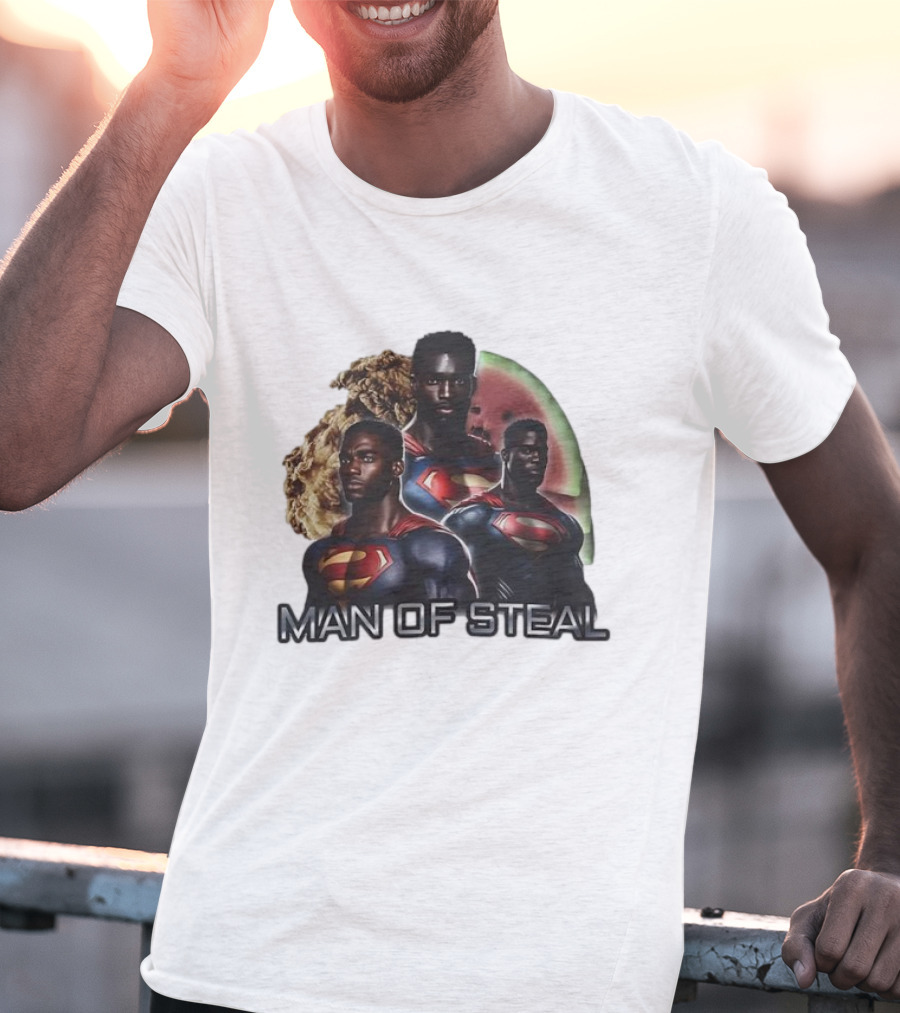 Man Of Steal Superman Cookie Watermelon T-Shirt