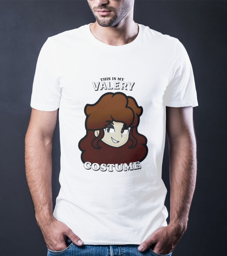 This Is My Valery Costume Cartoon Character Face T-Shirt