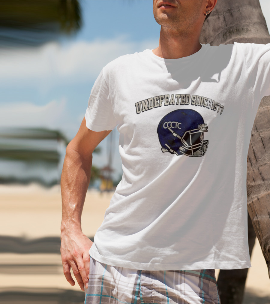 Undefeated Since 1977 CCCTC Football Helmet T-Shirt