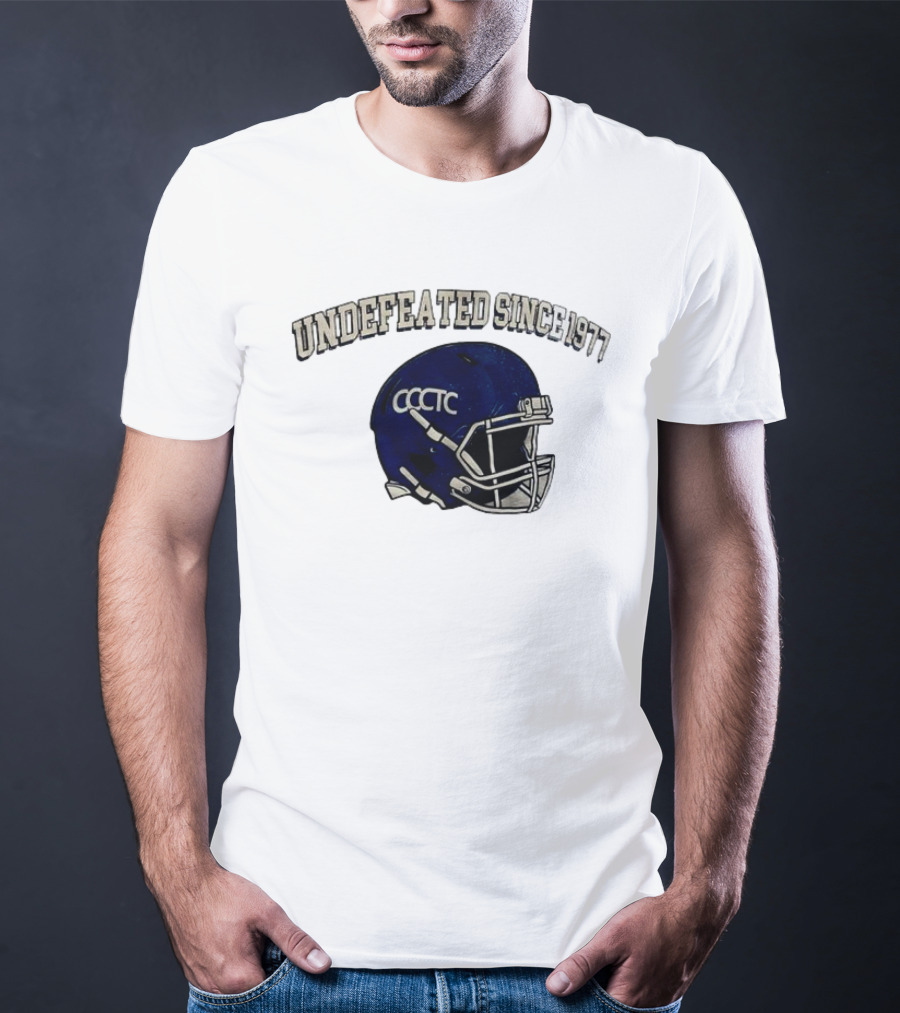Undefeated Since 1977 CCCTC Football Helmet T-Shirt