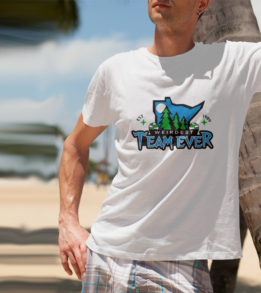 Weirdest Team Ever Forest Trees Established 1989 T-Shirt