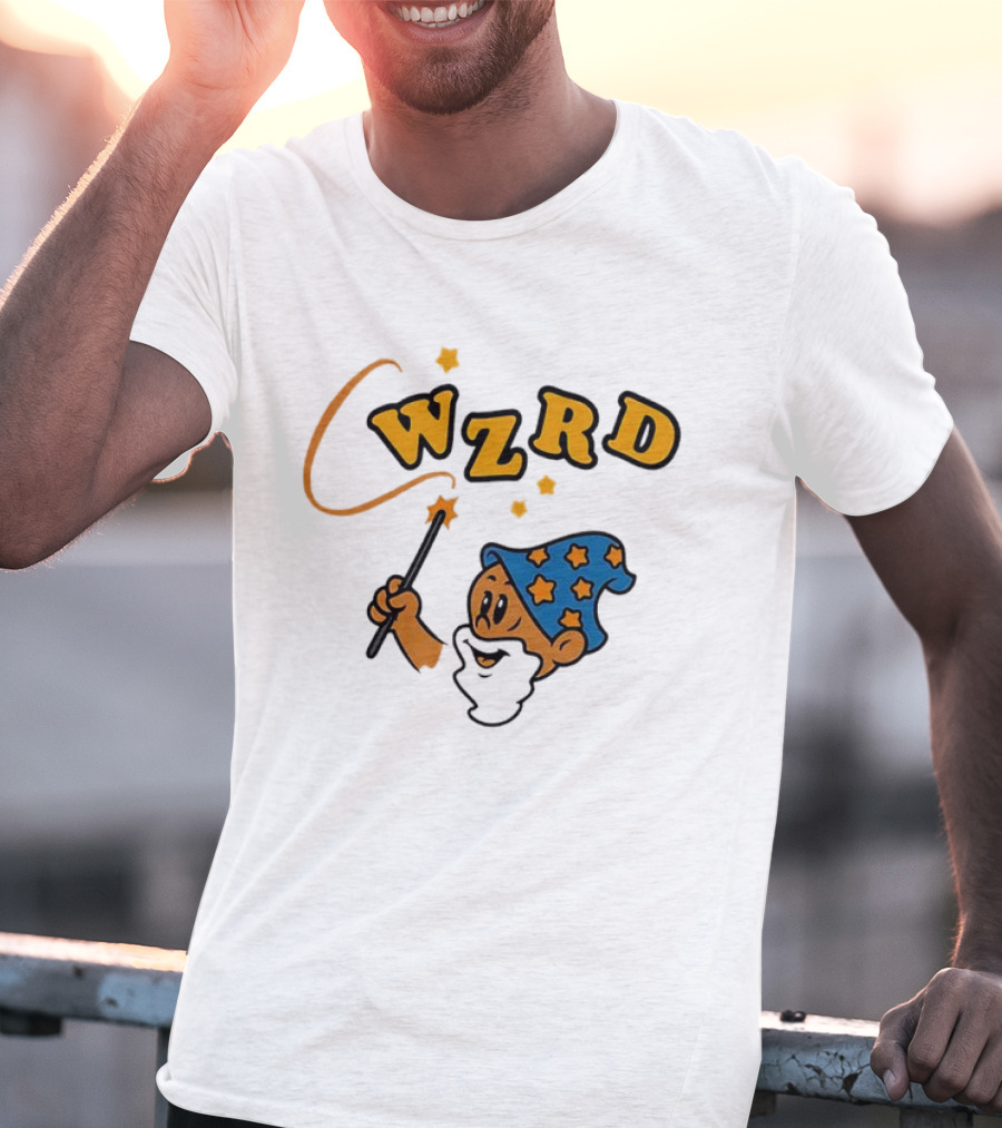 Wzrd Wizard Hat Stars And Wand Graphic T-Shirt