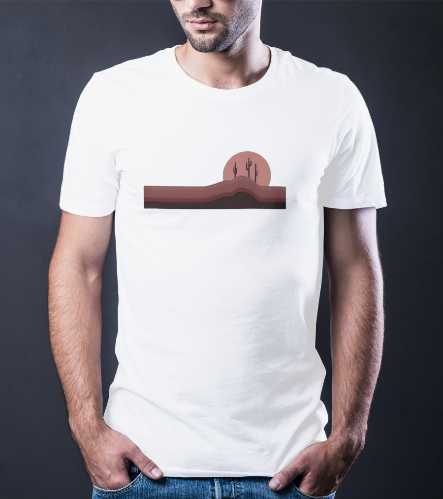 The Thundermans Undercover Chloe Desert Cactus Sunset Scene With Hills And Cacti T-Shirt