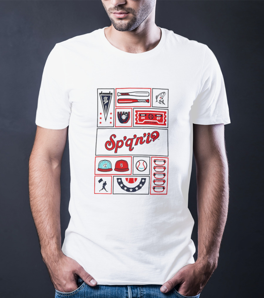 Spokane Indians Ballpark Fun Elements Sp'q'n'iʕ T-Shirt