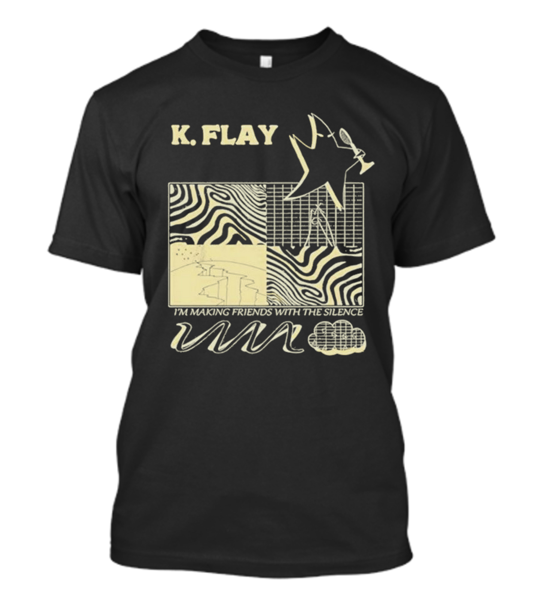 K.Flay I’m Making Friends With Silence Star Pattern 2025 Tour T-Shirt