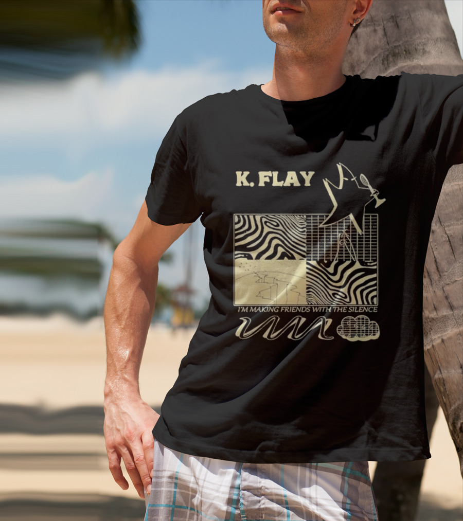 K.Flay I’m Making Friends With Silence Star Pattern 2025 Tour T-Shirt