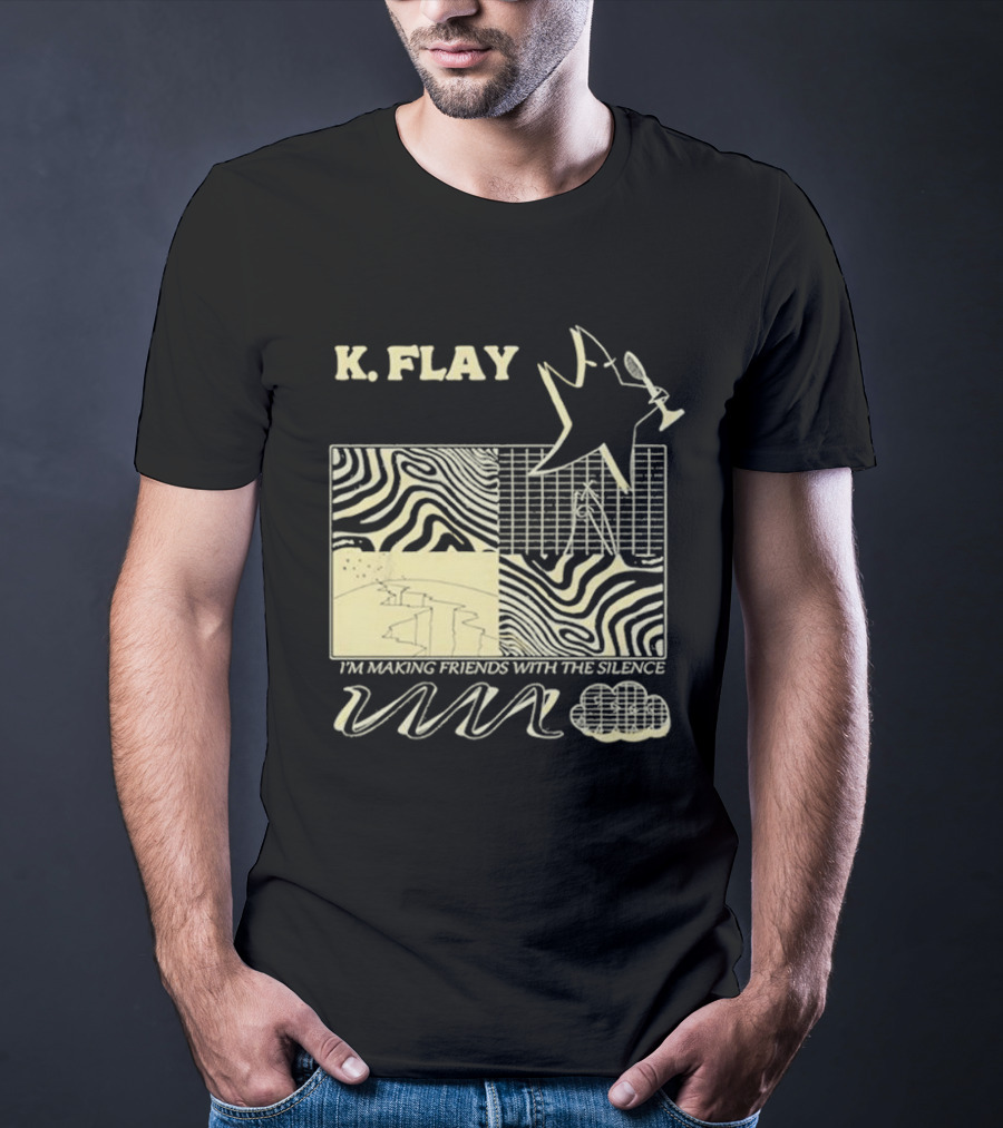 K.Flay I’m Making Friends With Silence Star Pattern 2025 Tour T-Shirt