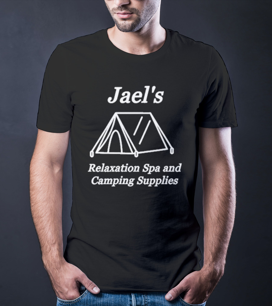 Jael's Relaxation Spa And Camping Supplies Tent Illustration T-Shirt