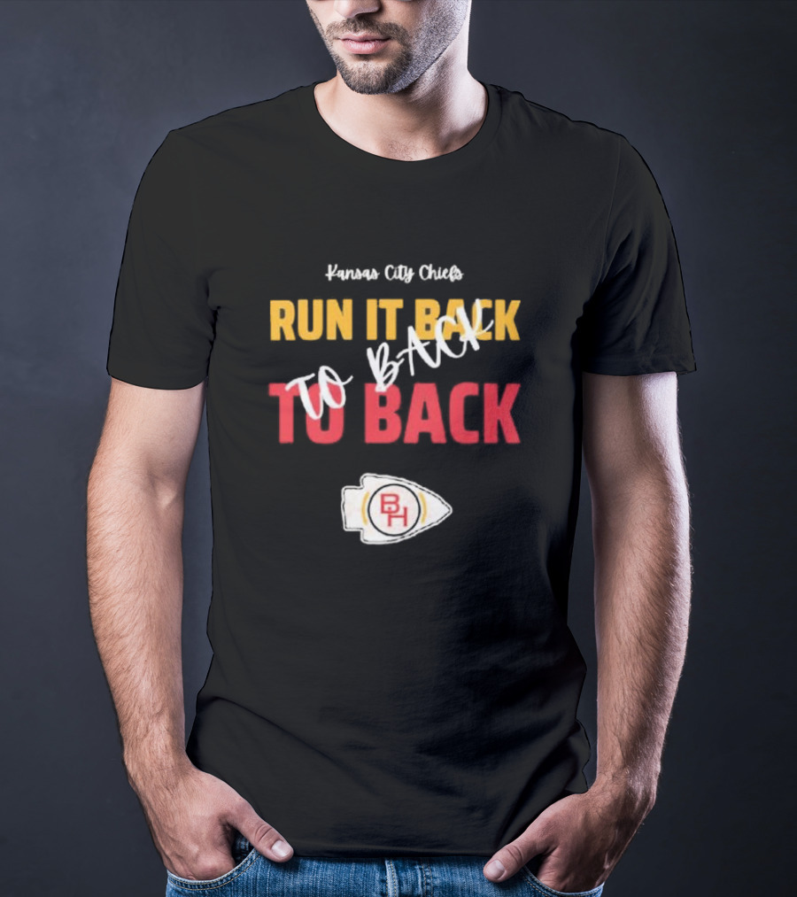 Kansas City Chiefs Run It Back To Back To Back T-Shirt