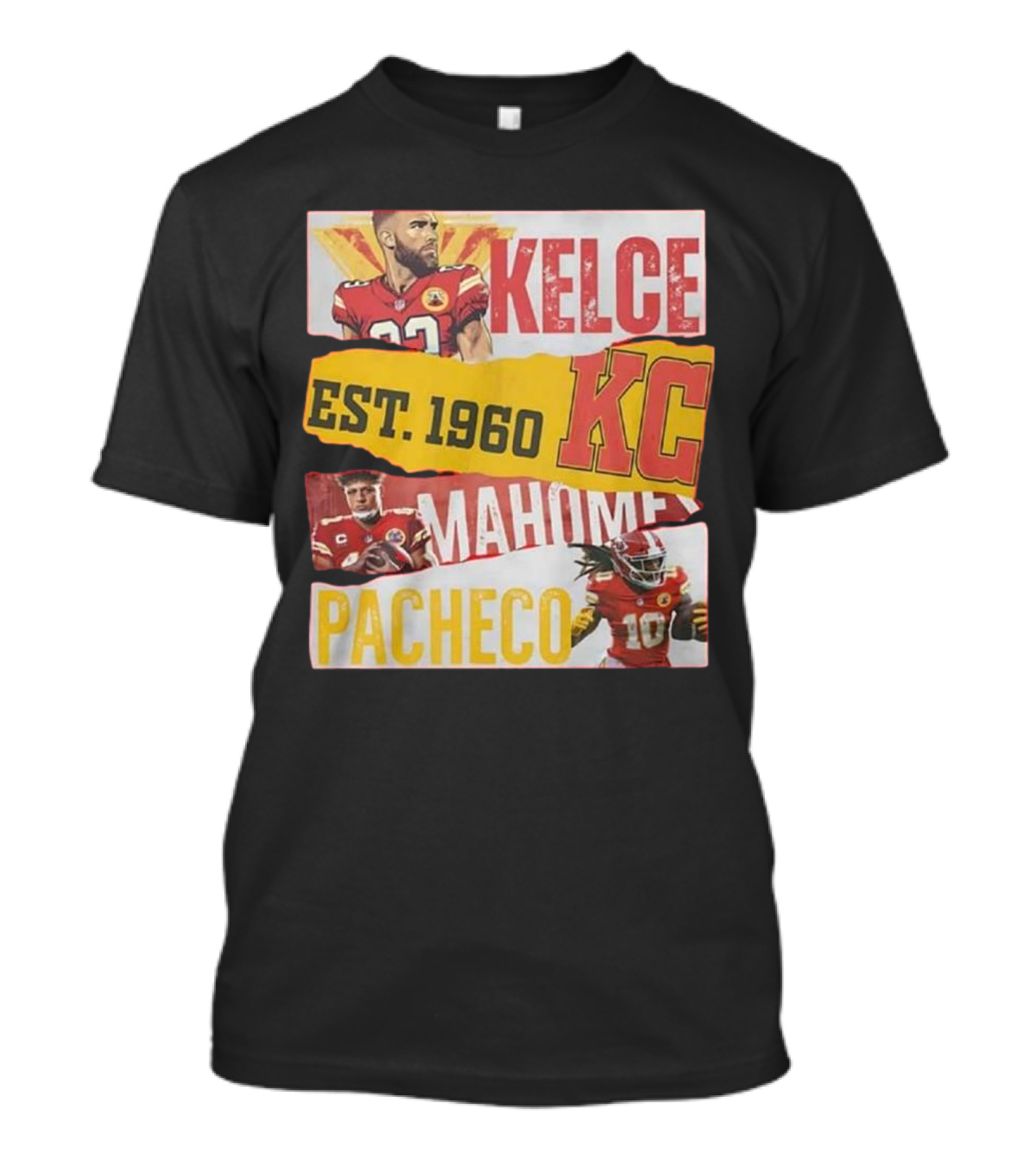 Kelce Mahomes Pacheco KC Est 1960 T-Shirt