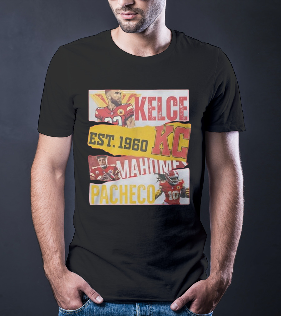 Kelce Mahomes Pacheco KC Est 1960 T-Shirt