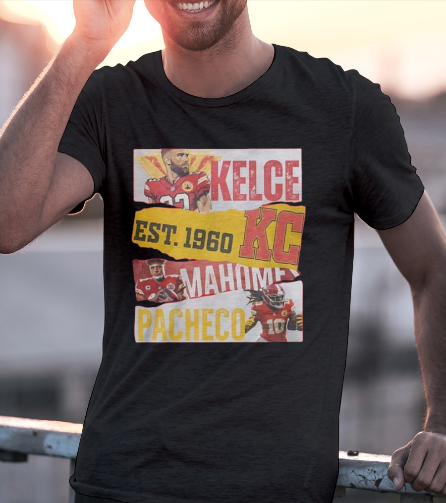 Kelce Mahomes Pacheco KC Est 1960 T-Shirt