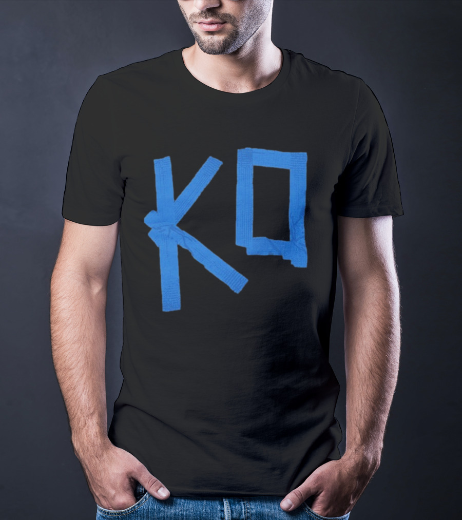 KO Martial Arts Blue Belt Letters T-Shirt