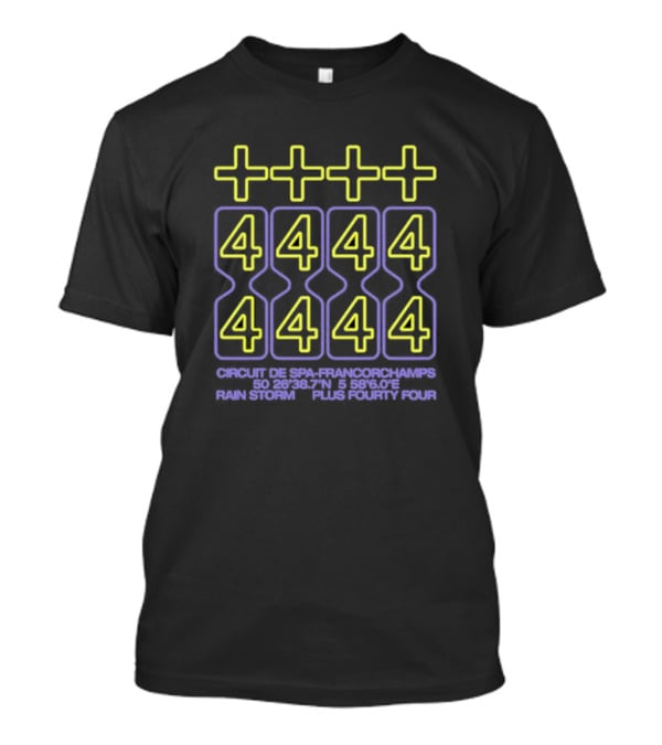 Lewis Hamilton +44 Minimal Engine Neon Style Racing Speed Tribute T-Shirt