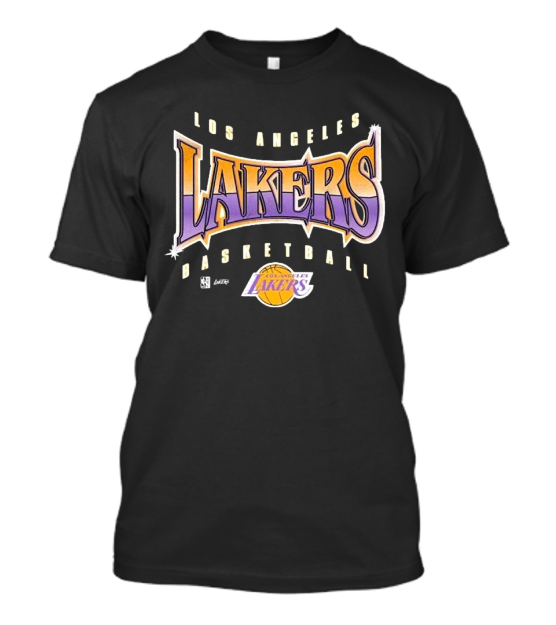 Los Angeles Lakers Basketball Vintage Style Typography T-Shirt