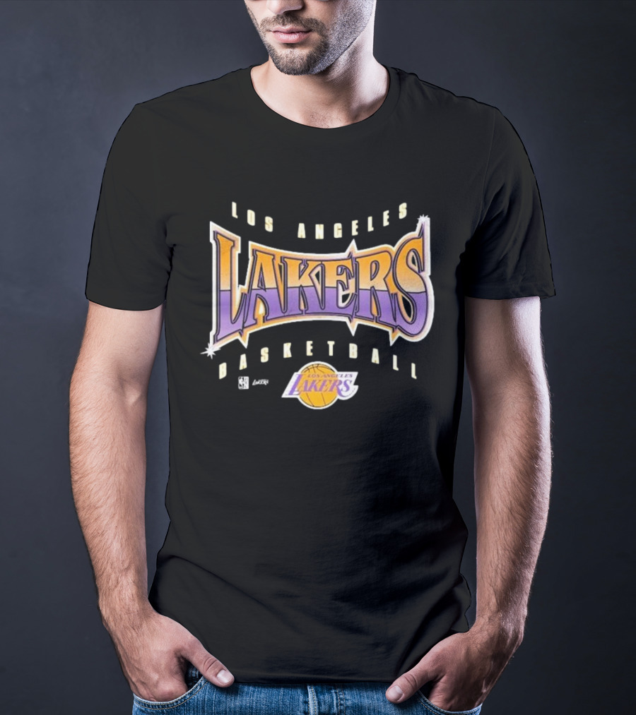 Los Angeles Lakers Basketball Vintage Style Typography T-Shirt