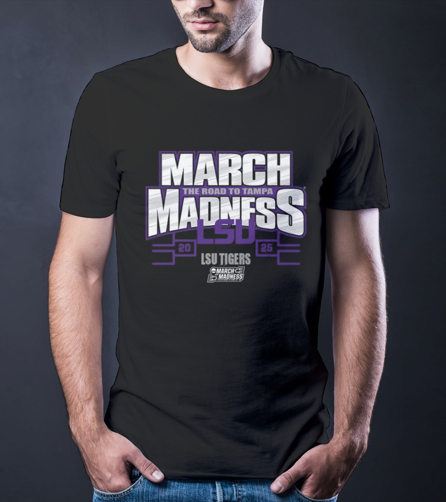 LSU Tigers March Madness 2025 The Road To Tampa T-Shirt