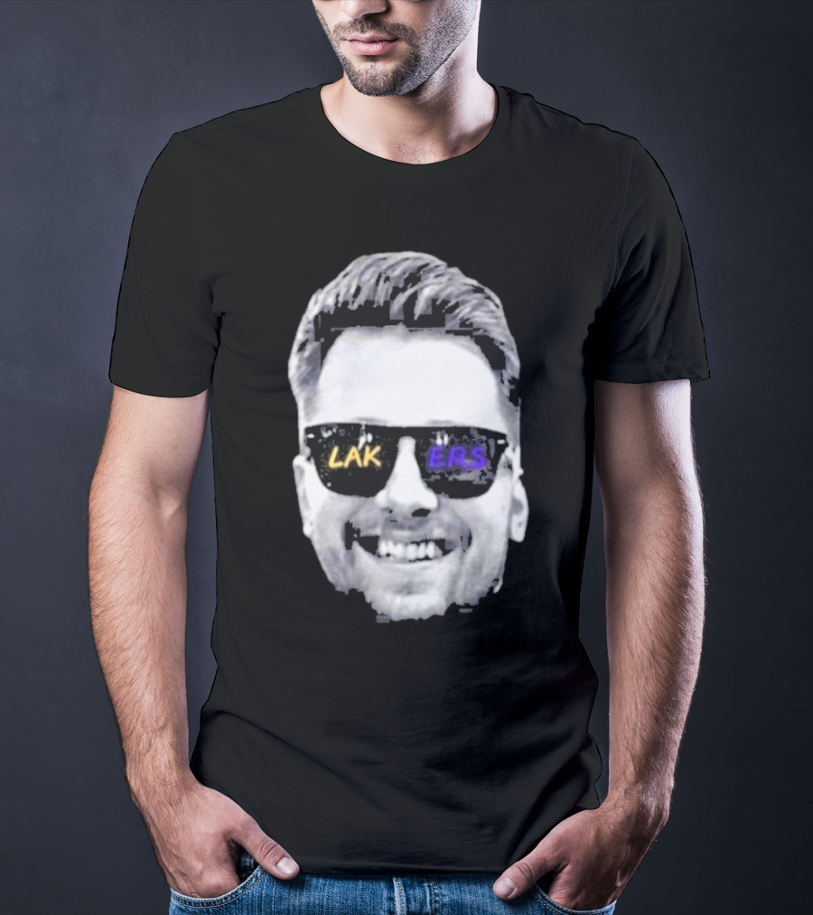 Luka Doncic Los Angeles Lakers Basketball Face Sunglasses T-Shirt