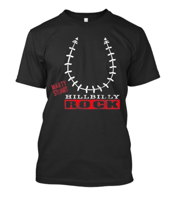 Marty Stuart HillBilly Rock Horseshoe Design T-Shirt