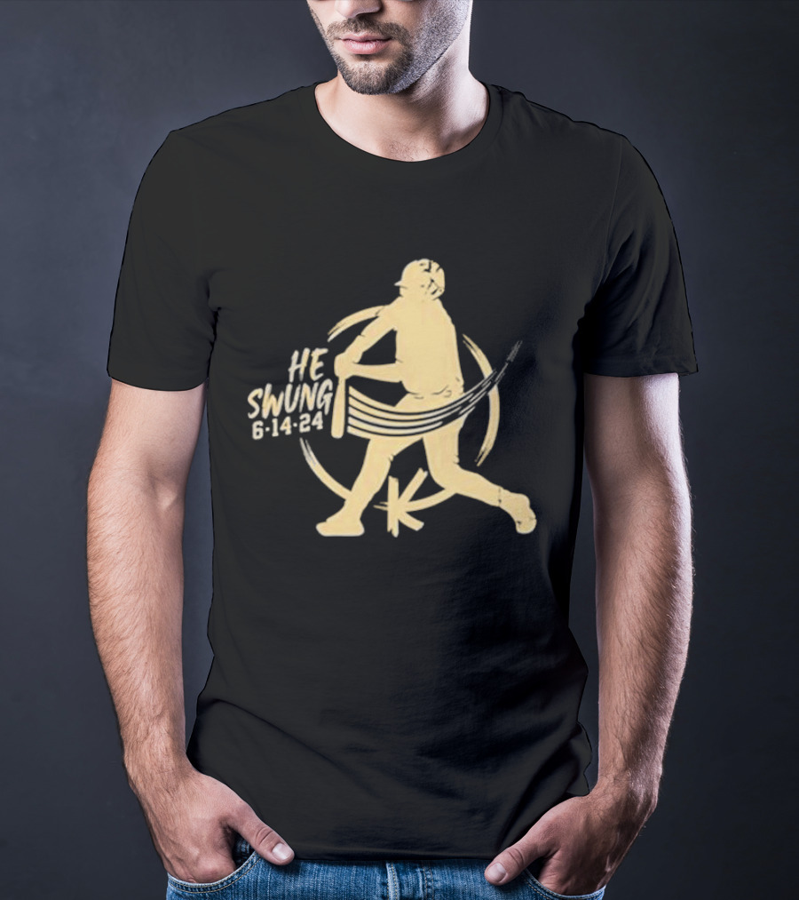 Madison Social He Swung Baseball 6 14 24 T-Shirt