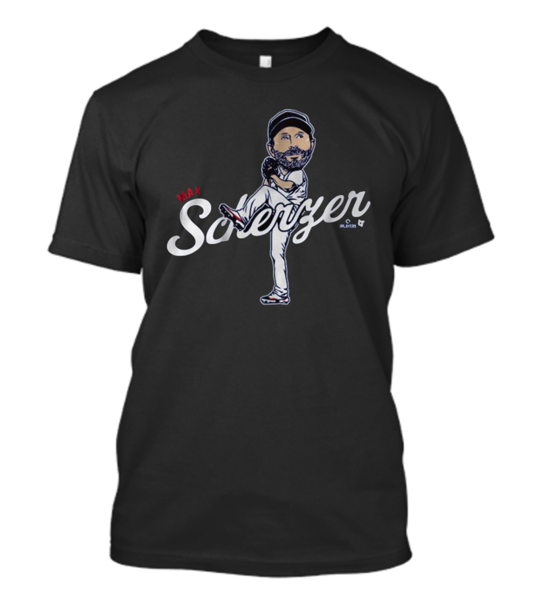 Max Scherzer Caricature Toronto Blue Jays MLB Pitcher Baseball T-Shirt