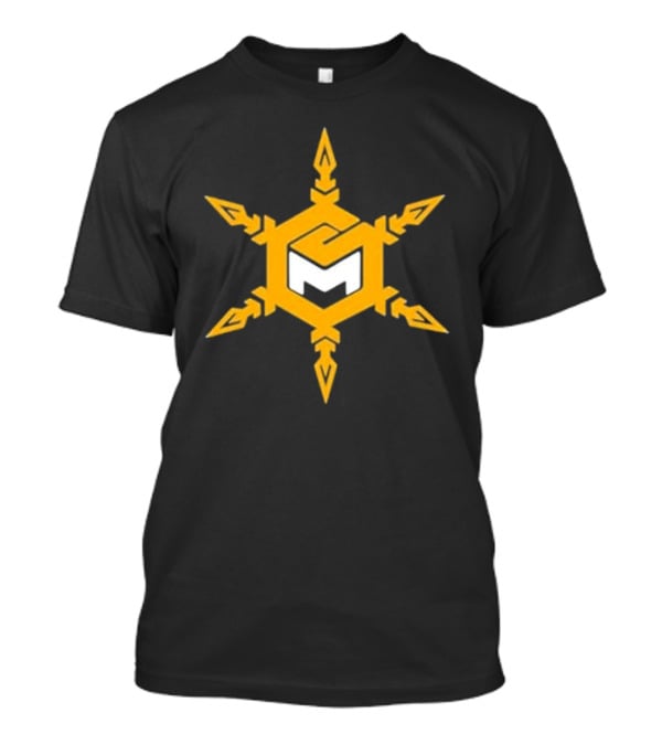 Mike Sainristil M Yellow Snowflake Emblem T-Shirt