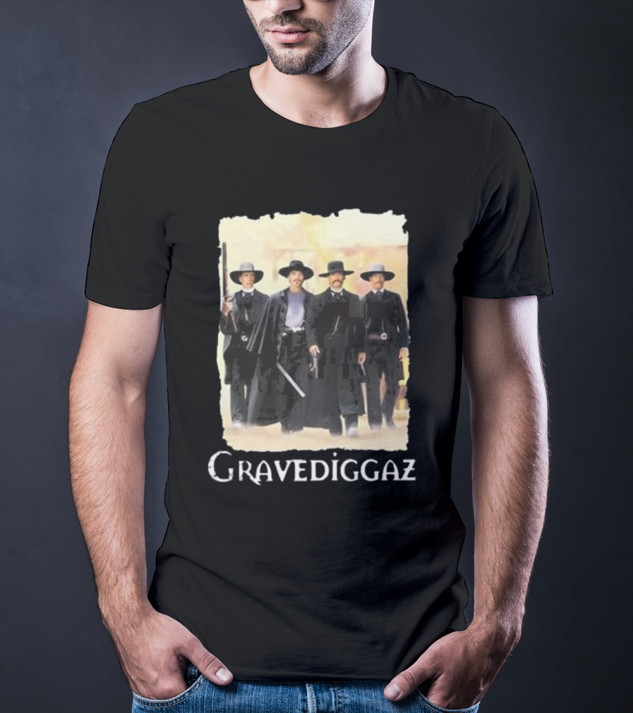 Methsyndicate Gravediggaz Tombstone Western Gunslingers T-Shirt