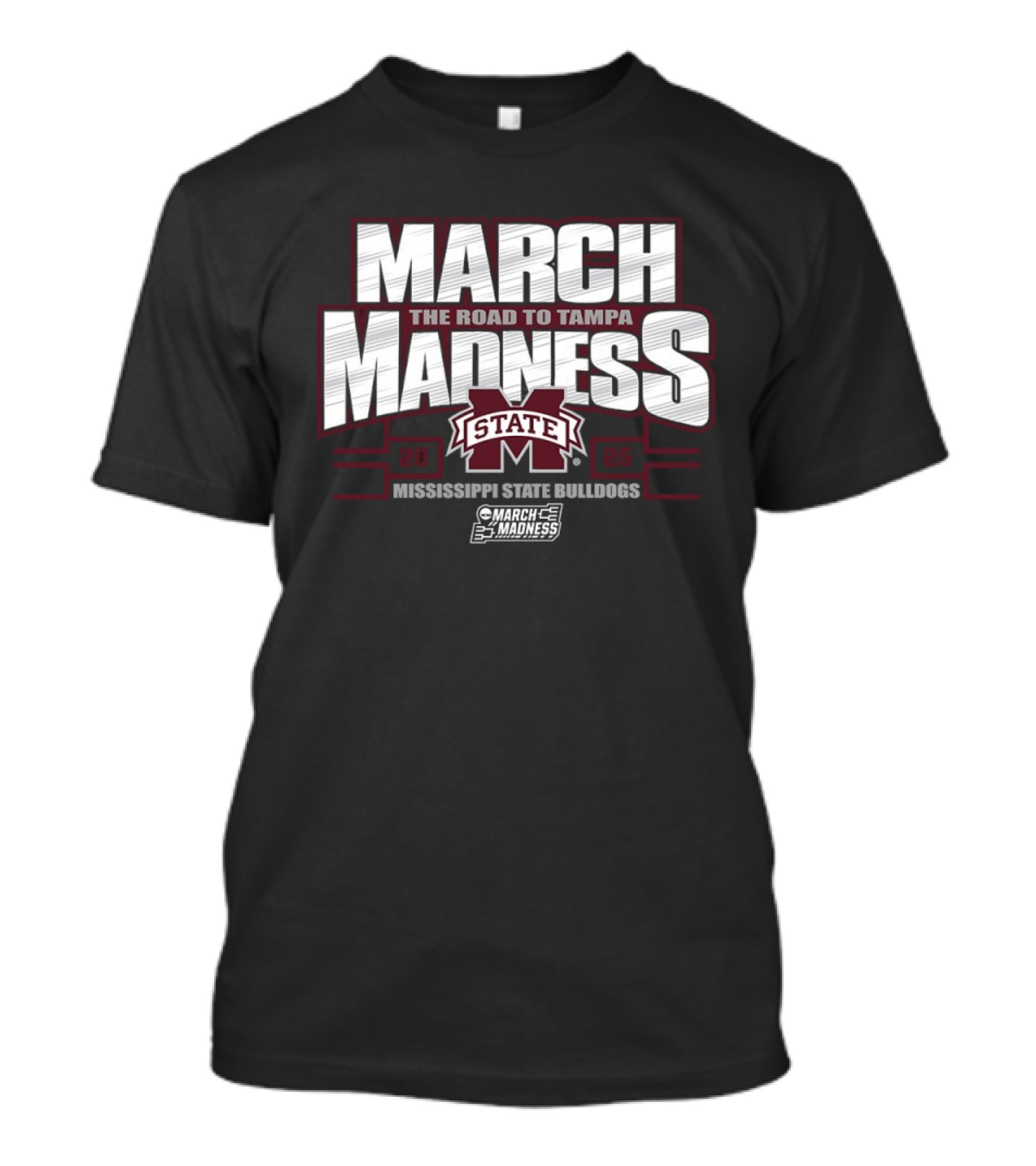 March Madness The Road To Tampa 2025 Mississippi State Bulldogs T-Shirt