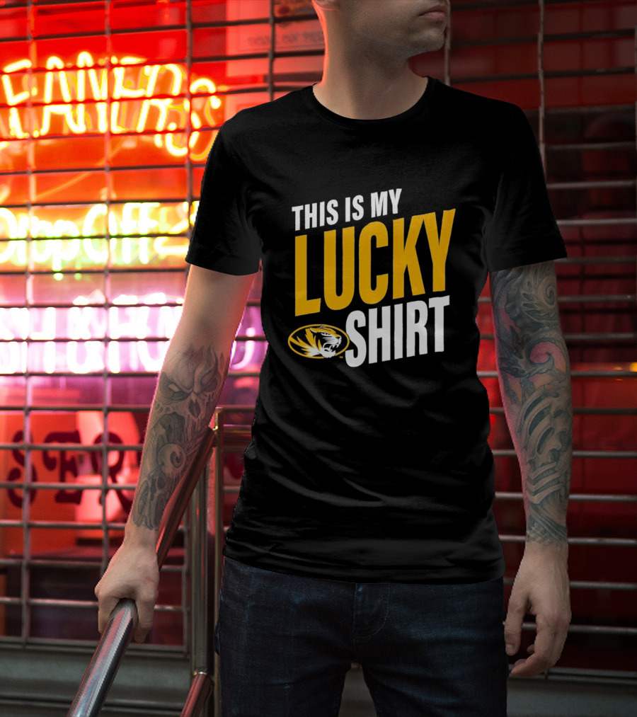 Missouri Tigers This Is My Lucky Mizzou Football T-Shirt