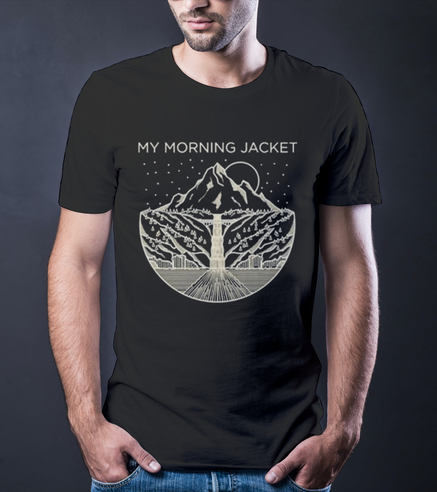My Morning Jacket Gorge Mountain Starry Night T-Shirt