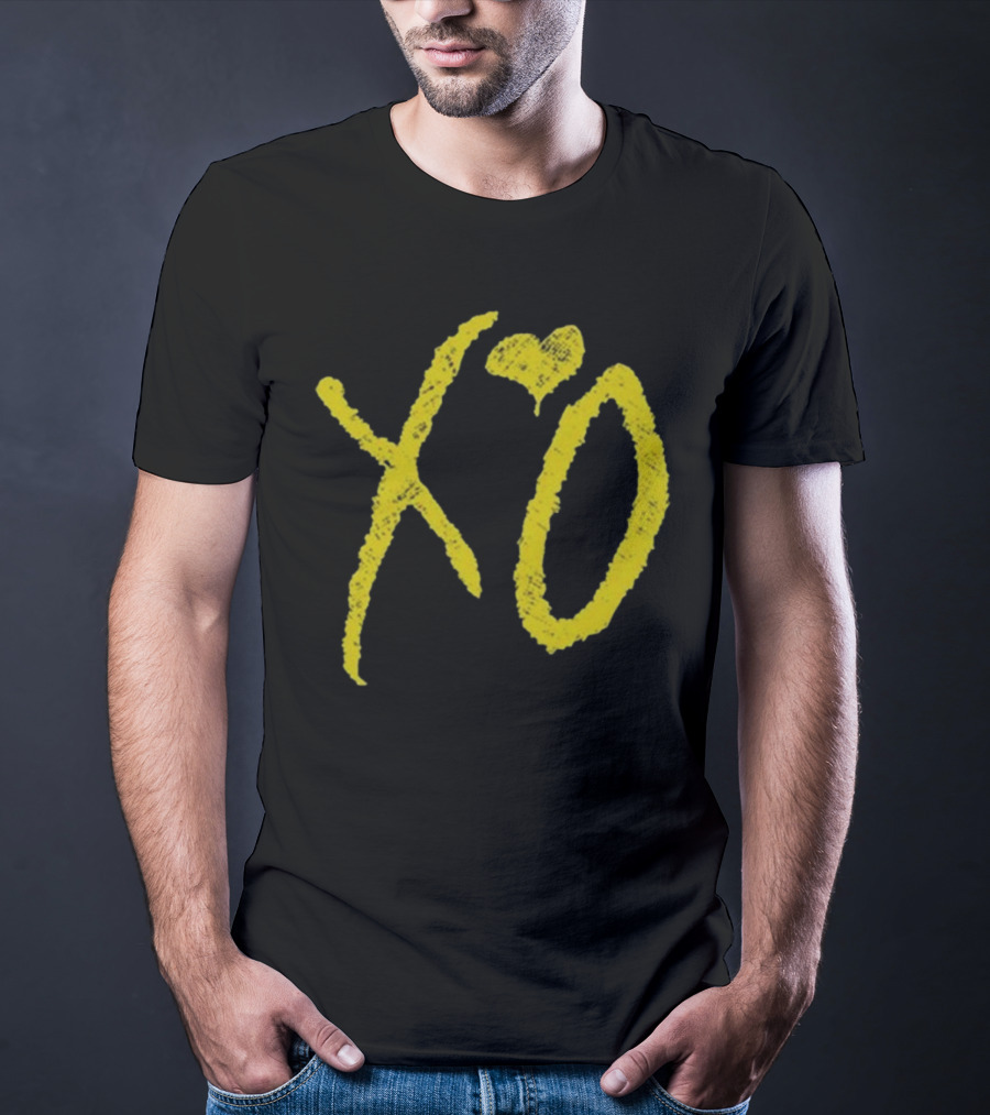 Nav Omw2 Rexdale XO Yellow Script T-Shirt