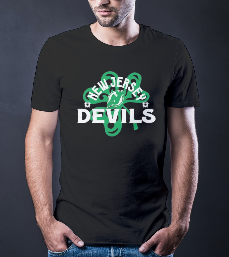 New Jersey Devils Shamrock St. Patrick's Day T-Shirt
