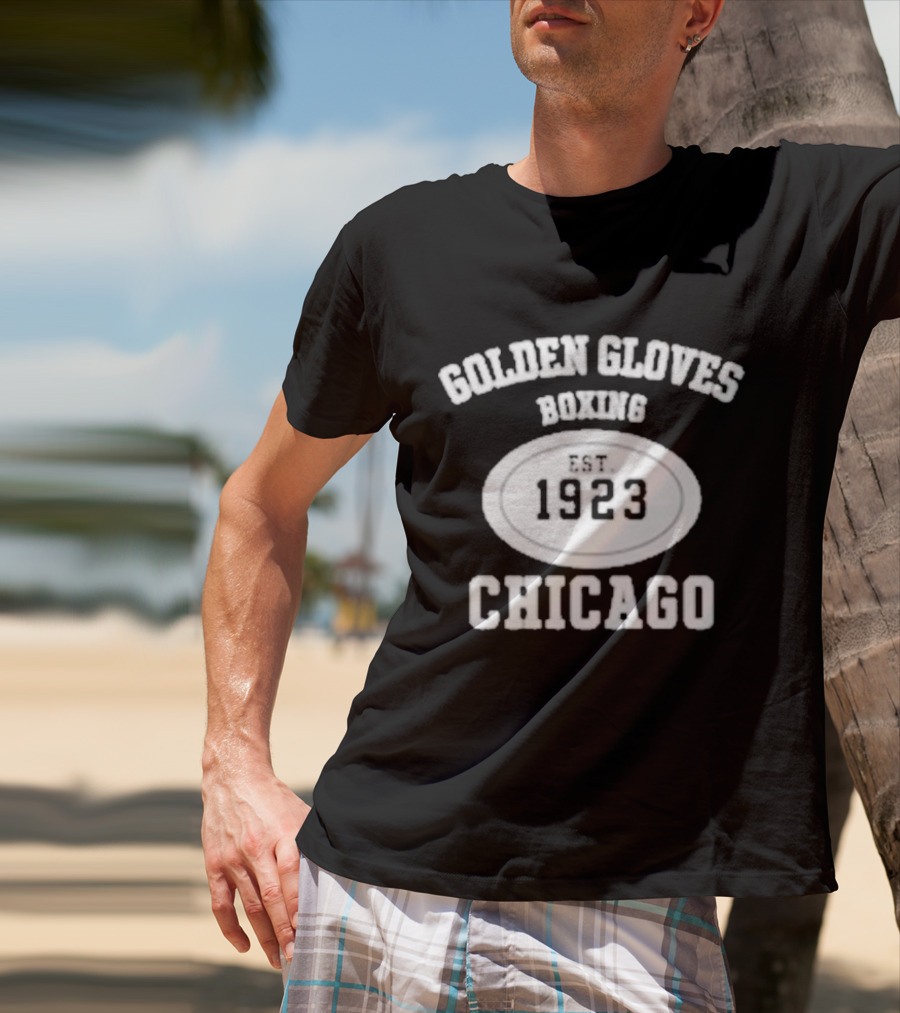 Golden Gloves Boxing 1923 Chicago Vintage Style T-Shirt
