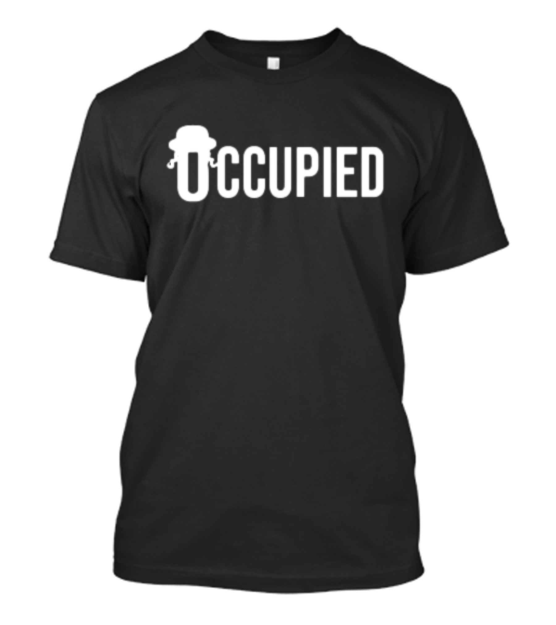 Occupied Firefighter Helmet Design T-Shirt