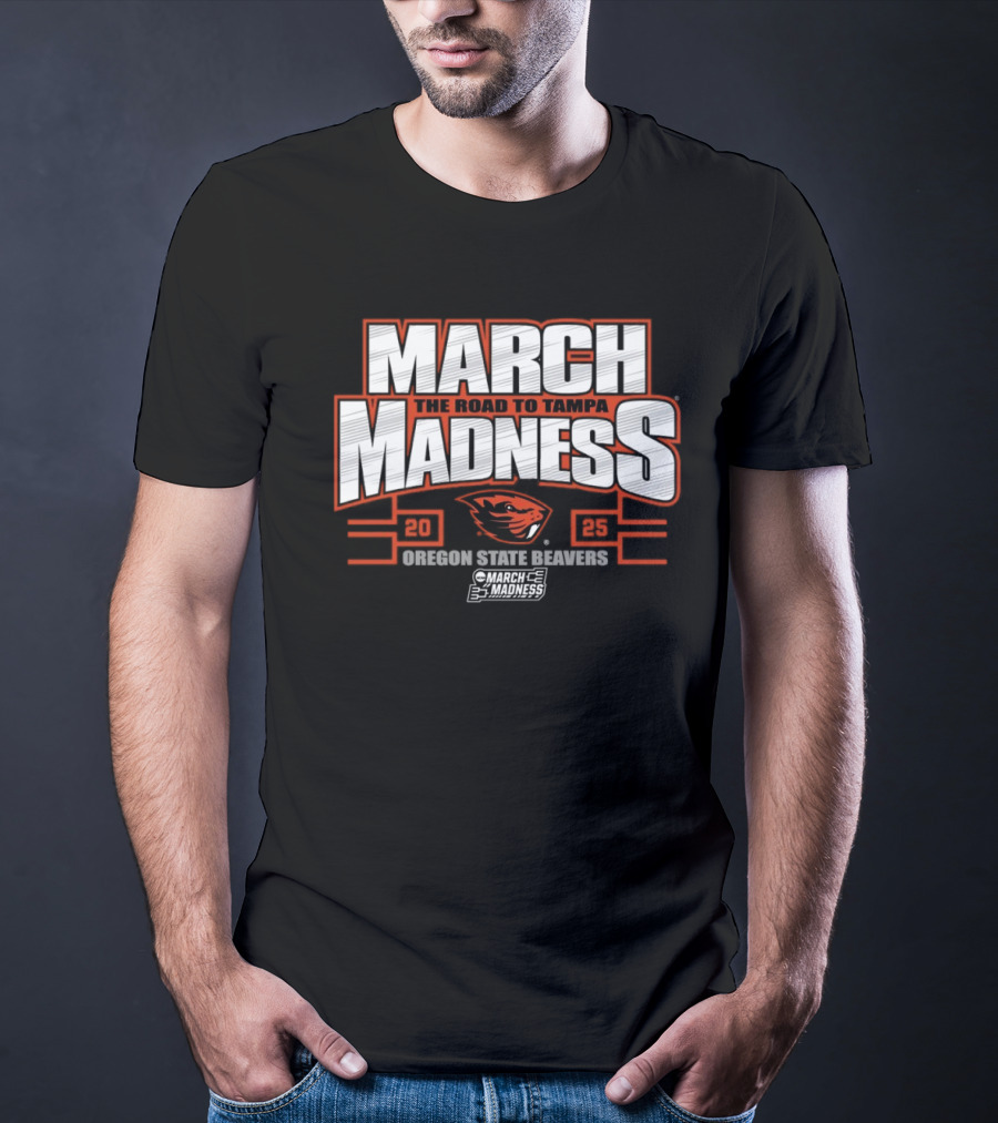 Oregon State Beavers March Madness The Road To Tampa College Sports 2025 T-Shirt