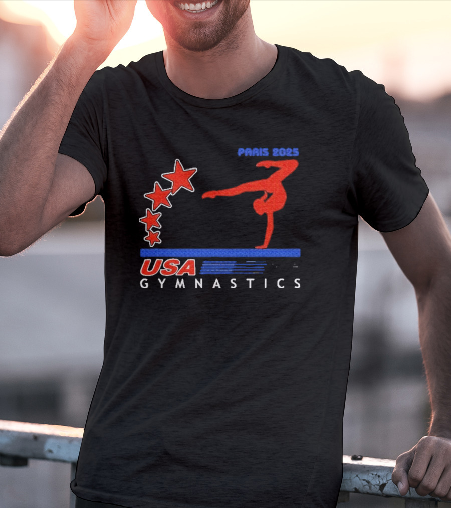 Paris 2025 USA Gymnastics Stars T-Shirt